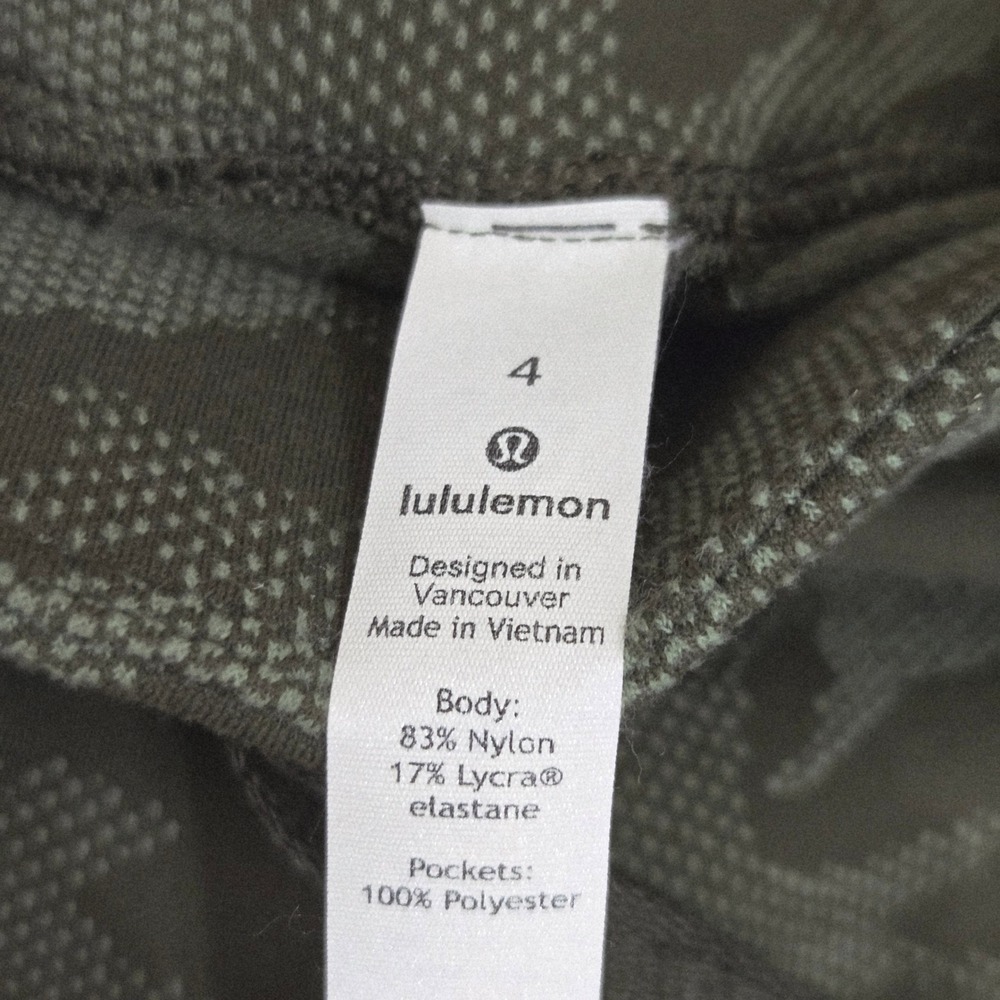 Lululemon Ready to Rulu Jogger Womens 4 Dark Olive Camo High Rise Yoga Pants - Picture 3 of 12
